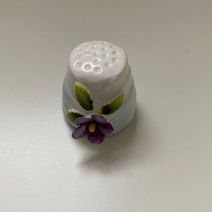 Vintage Enesco Thimble 3D Flower